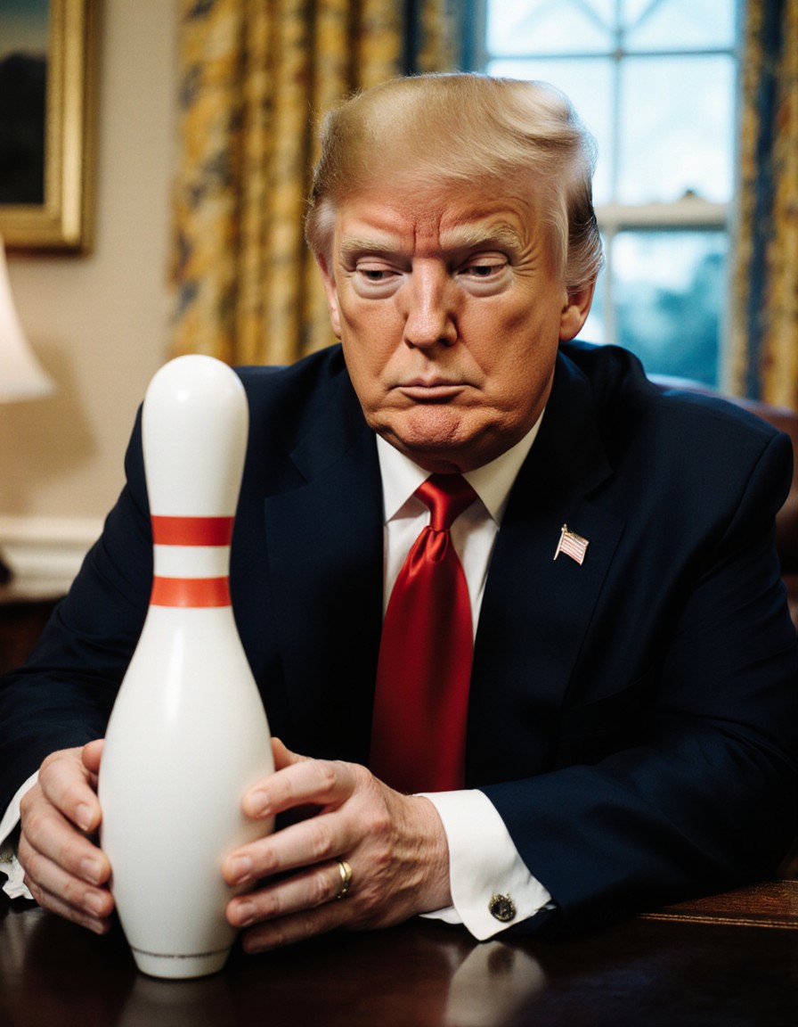 Trump admiring his new butt-plug